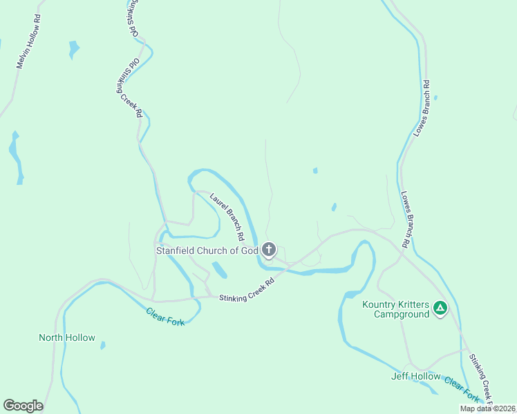 map of restaurants, bars, coffee shops, grocery stores, and more near 165 Campbell Lane in LaFollette