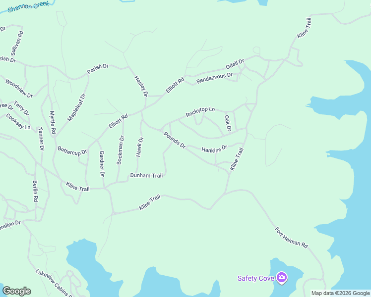 map of restaurants, bars, coffee shops, grocery stores, and more near Pounds Drive in Calloway County