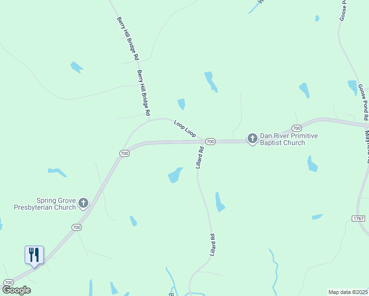 map of restaurants, bars, coffee shops, grocery stores, and more near 8532 North Carolina 700 in Ruffin