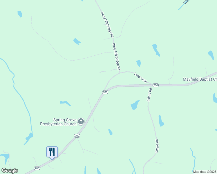 map of restaurants, bars, coffee shops, grocery stores, and more near 8391 North Carolina 700 in Ruffin