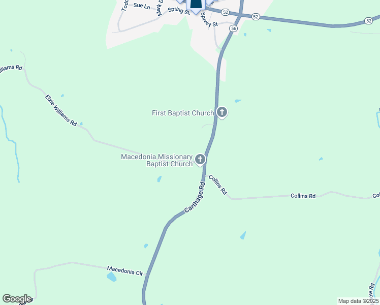 map of restaurants, bars, coffee shops, grocery stores, and more near 82 Elzie Williams Road in Red Boiling Springs