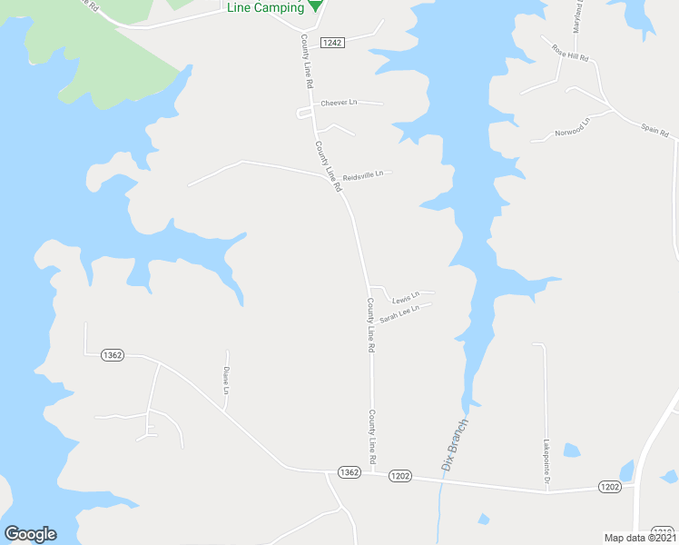 map of restaurants, bars, coffee shops, grocery stores, and more near 523 County Line Road in Vance County