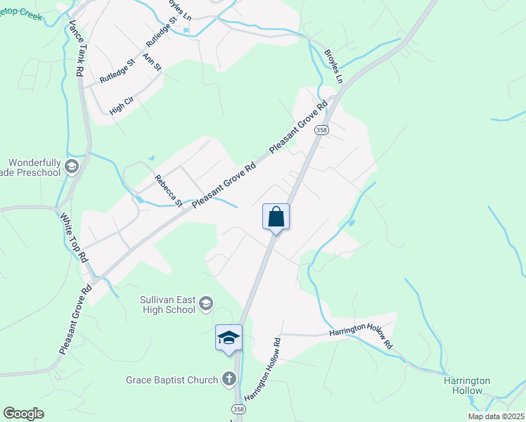 map of restaurants, bars, coffee shops, grocery stores, and more near 175 Ridgeway Street in Bluff City