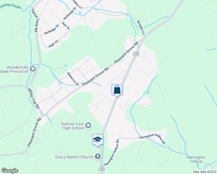 map of restaurants, bars, coffee shops, grocery stores, and more near 175 Ridgeway Street in Bluff City