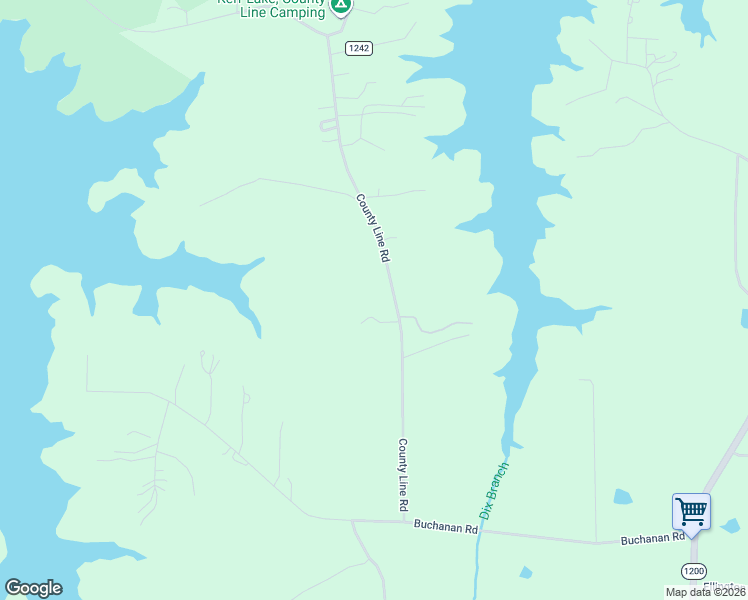 map of restaurants, bars, coffee shops, grocery stores, and more near 523 County Line Road in Vance County