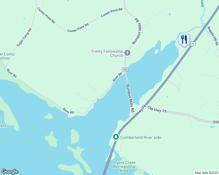 map of restaurants, bars, coffee shops, grocery stores, and more near 165 River Road in Dover