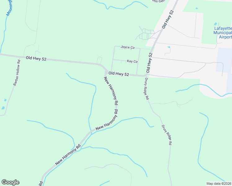 map of restaurants, bars, coffee shops, grocery stores, and more near 1491 Old Highway 52 in Lafayette