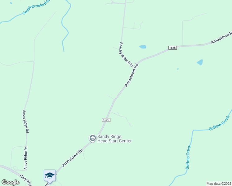 map of restaurants, bars, coffee shops, grocery stores, and more near 1517 Amostown Road in Sandy Ridge