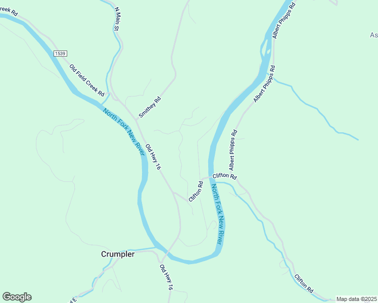 map of restaurants, bars, coffee shops, grocery stores, and more near 342 River Bend Hills Road in Crumpler