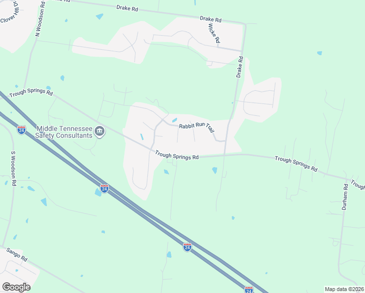 map of restaurants, bars, coffee shops, grocery stores, and more near 1017 Fox Hollow Place in Adams