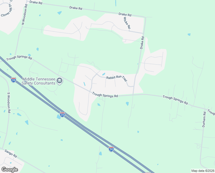 map of restaurants, bars, coffee shops, grocery stores, and more near 1017 Fox Hollow Place in Adams