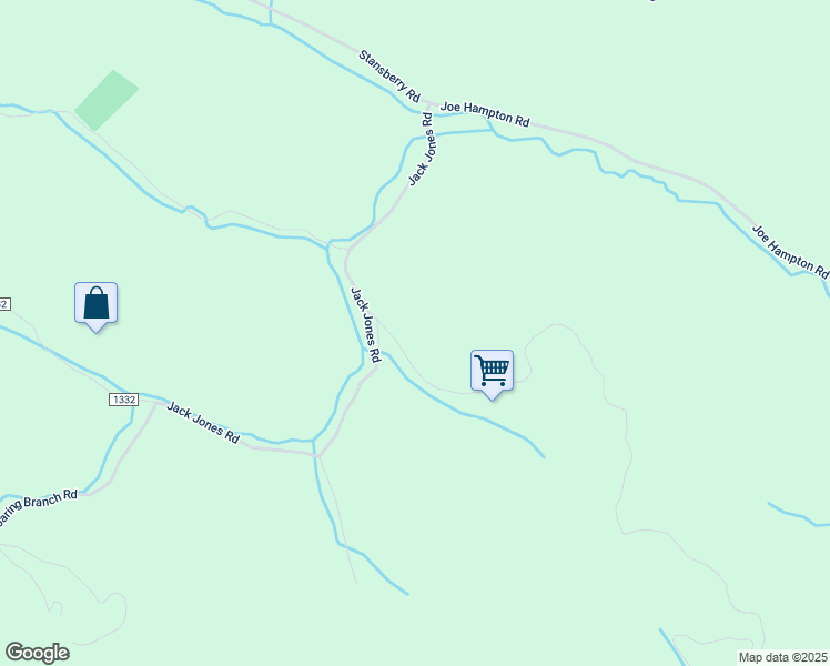 map of restaurants, bars, coffee shops, grocery stores, and more near 735 Jack Jones Road in Lansing