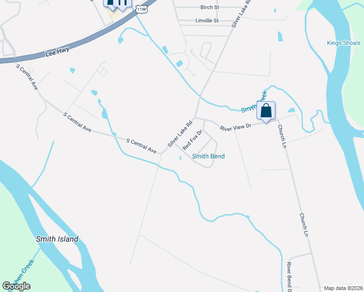 map of restaurants, bars, coffee shops, grocery stores, and more near 453 Red Fox Drive in Church Hill