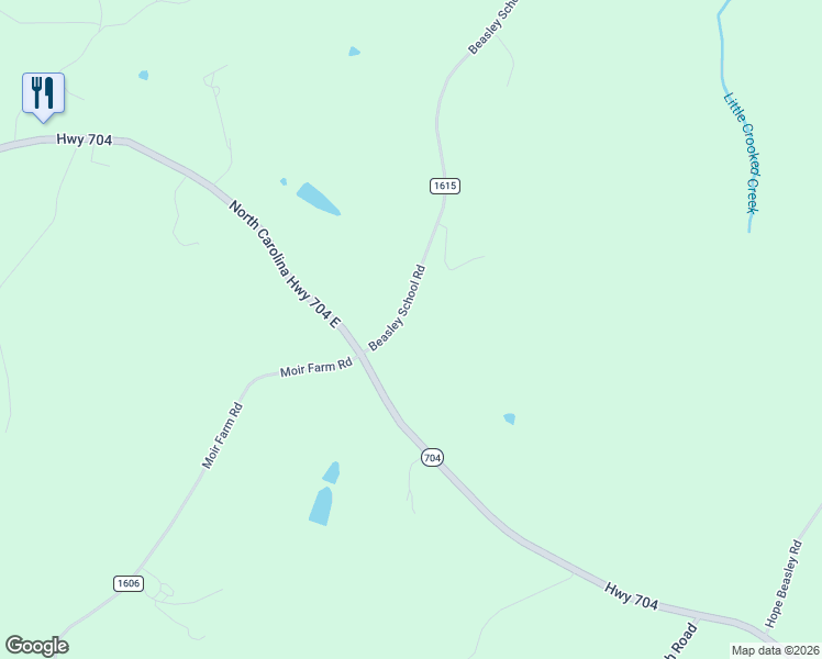 map of restaurants, bars, coffee shops, grocery stores, and more near 1058 Beasley School Road in Sandy Ridge