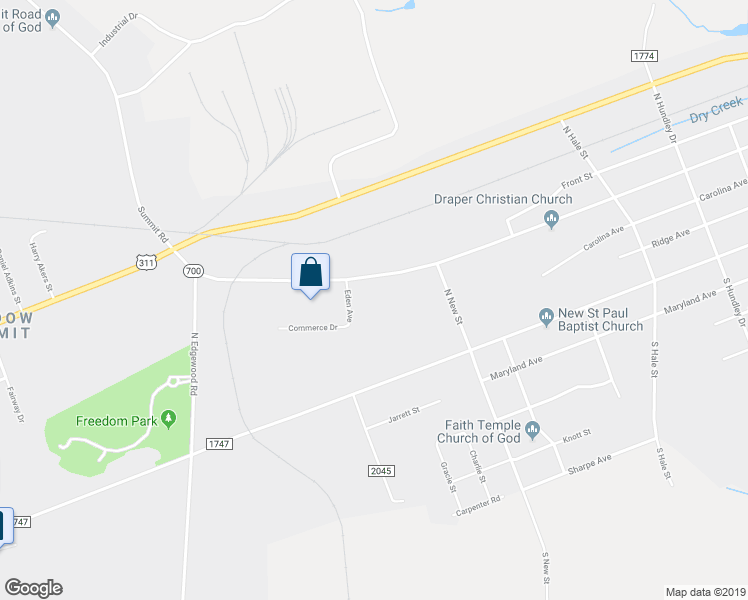 map of restaurants, bars, coffee shops, grocery stores, and more near 148 Eden Avenue in Eden