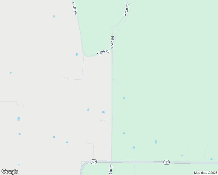 map of restaurants, bars, coffee shops, grocery stores, and more near 34901 South 590 Road in Jay