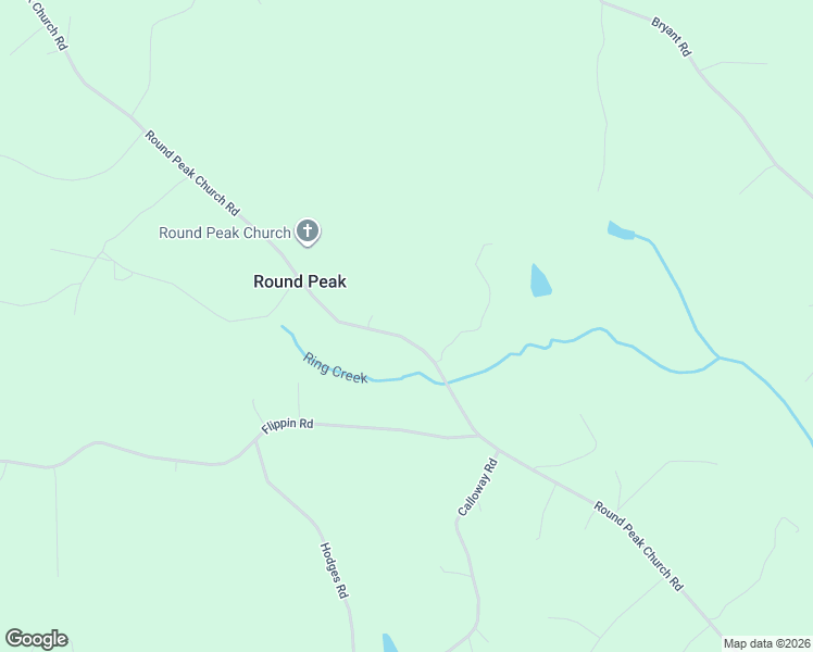 map of restaurants, bars, coffee shops, grocery stores, and more near 1348 Round Peak Church Road in Lowgap