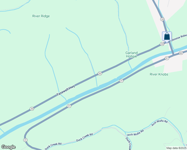map of restaurants, bars, coffee shops, grocery stores, and more near 888 Tazewell Highway in Sneedville