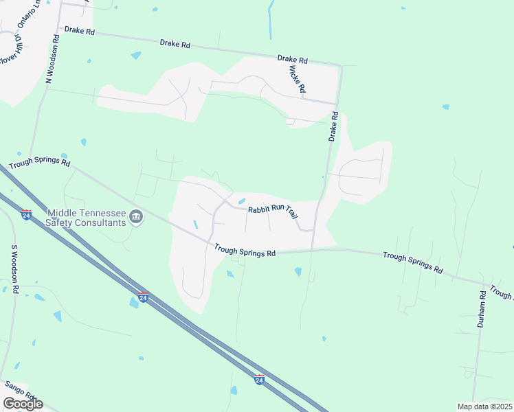 map of restaurants, bars, coffee shops, grocery stores, and more near 1040 Blue Jay Court in Adams