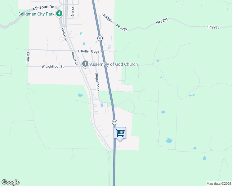 map of restaurants, bars, coffee shops, grocery stores, and more near 8042 Doc Meyer Road in Seligman