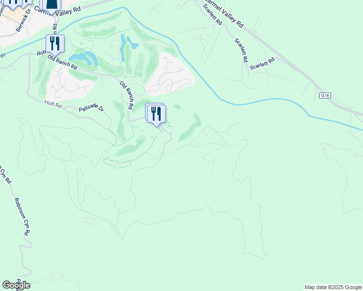 map of restaurants, bars, coffee shops, grocery stores, and more near 10435 Fairway Lane in Carmel