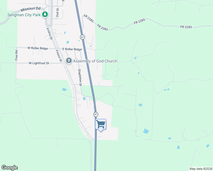map of restaurants, bars, coffee shops, grocery stores, and more near 8042 Doc Meyer Road in Seligman