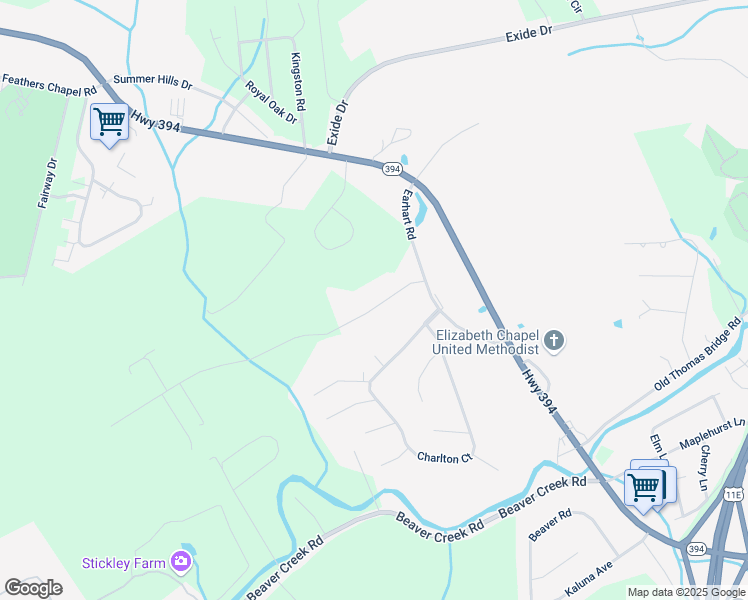 map of restaurants, bars, coffee shops, grocery stores, and more near 142 Meadow Lark Lane in Bluff City