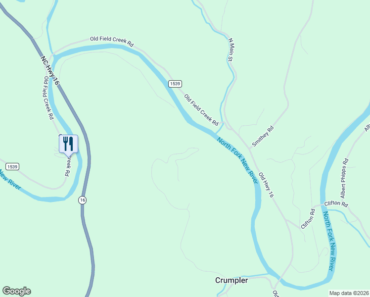 map of restaurants, bars, coffee shops, grocery stores, and more near 461 Martinez Road in Crumpler