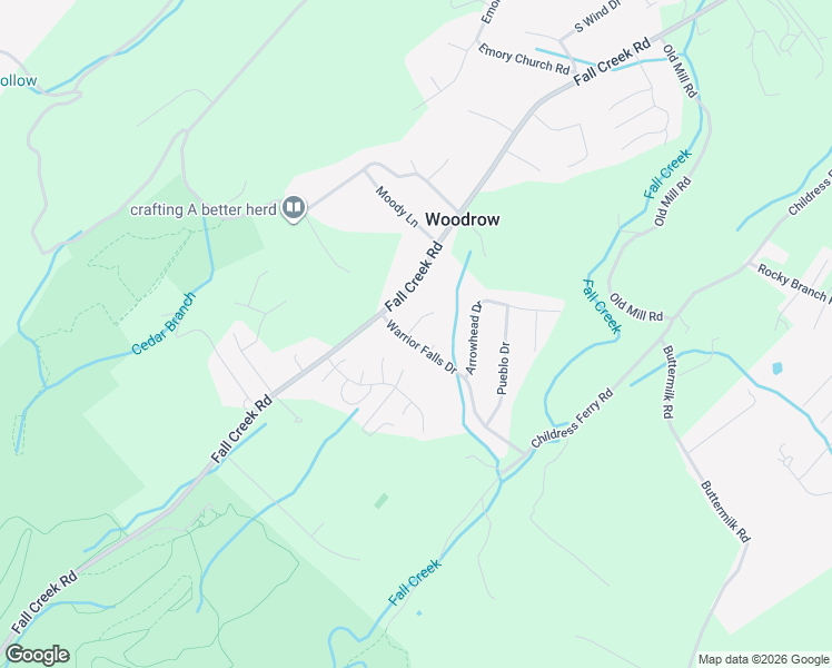 map of restaurants, bars, coffee shops, grocery stores, and more near 117 Warrior Falls Drive in Kingsport