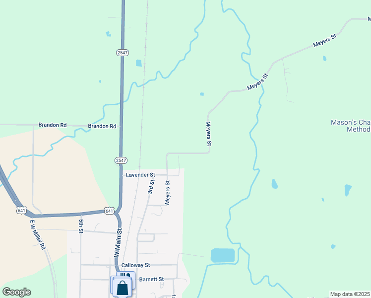 map of restaurants, bars, coffee shops, grocery stores, and more near 187 Meyers Street in Hazel