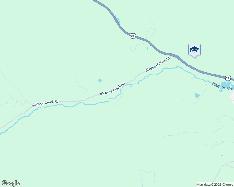 map of restaurants, bars, coffee shops, grocery stores, and more near 599 Bledsoe Creek Road in Sparta