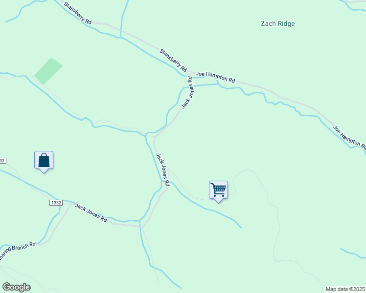 map of restaurants, bars, coffee shops, grocery stores, and more near 735 Jack Jones Road in Lansing