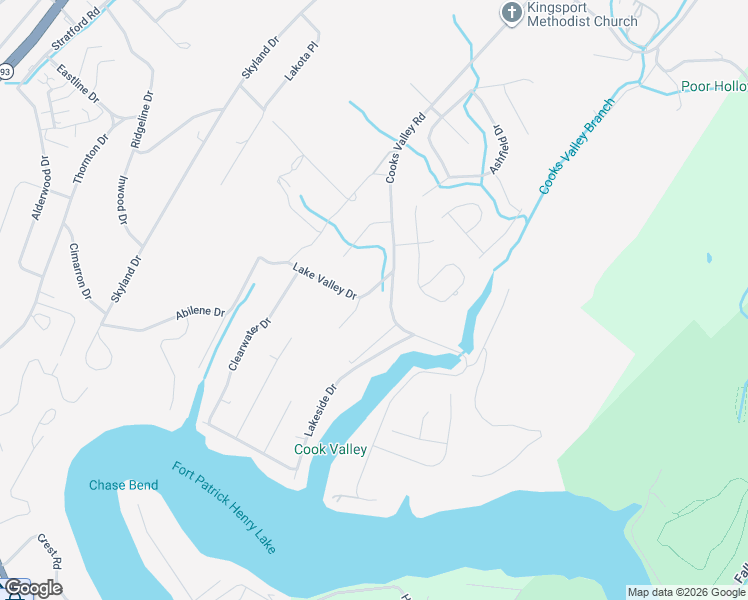 map of restaurants, bars, coffee shops, grocery stores, and more near 1718-1772 Cooks Valley Rd in Kingsport