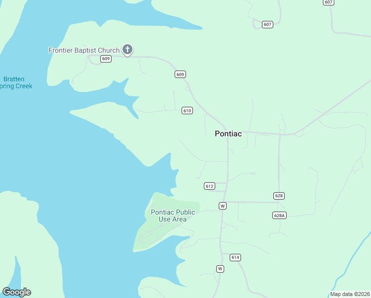 map of restaurants, bars, coffee shops, grocery stores, and more near 136 Looney Lane in Pontiac