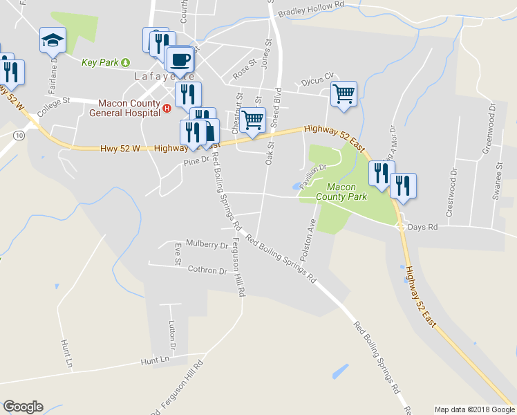 map of restaurants, bars, coffee shops, grocery stores, and more near 109 Lloyd Street in Lafayette