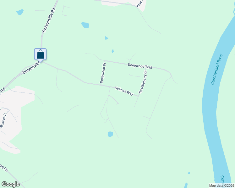 map of restaurants, bars, coffee shops, grocery stores, and more near 376 Velmas Way in Clarksville