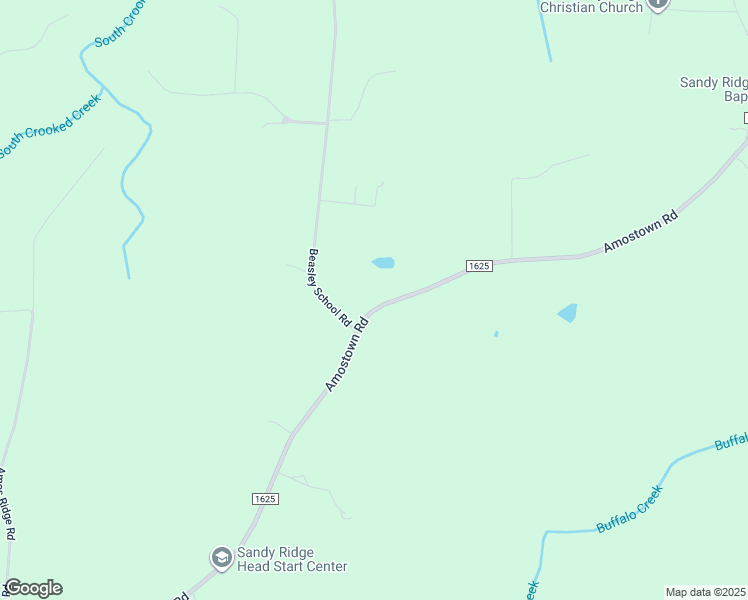 map of restaurants, bars, coffee shops, grocery stores, and more near 1681 Amostown Road in Sandy Ridge