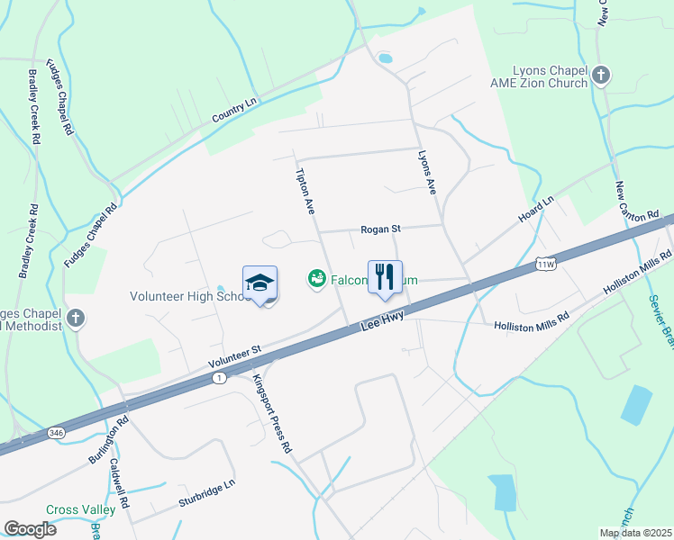 map of restaurants, bars, coffee shops, grocery stores, and more near 202 Tipton Street in Church Hill