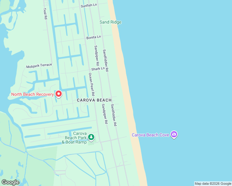 map of restaurants, bars, coffee shops, grocery stores, and more near 2139 Sandfiddler Road in Corolla