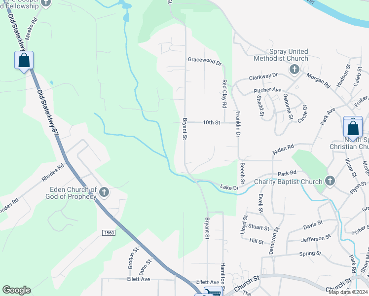 map of restaurants, bars, coffee shops, grocery stores, and more near Bryant Street in Eden