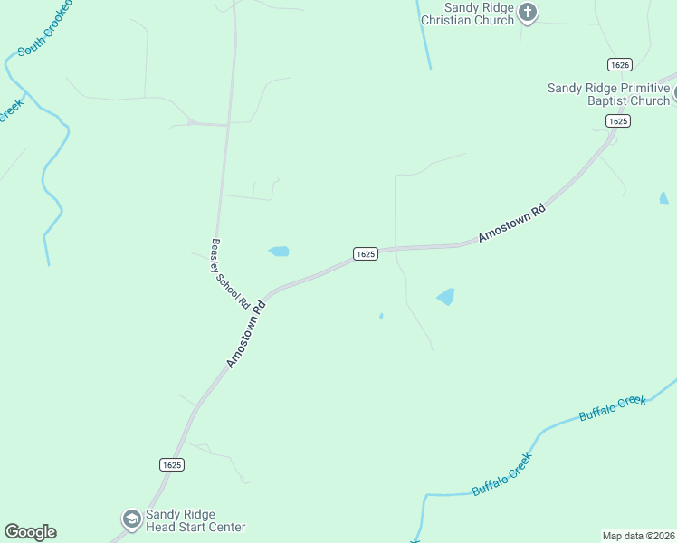 map of restaurants, bars, coffee shops, grocery stores, and more near 1814 Amostown Road in Sandy Ridge