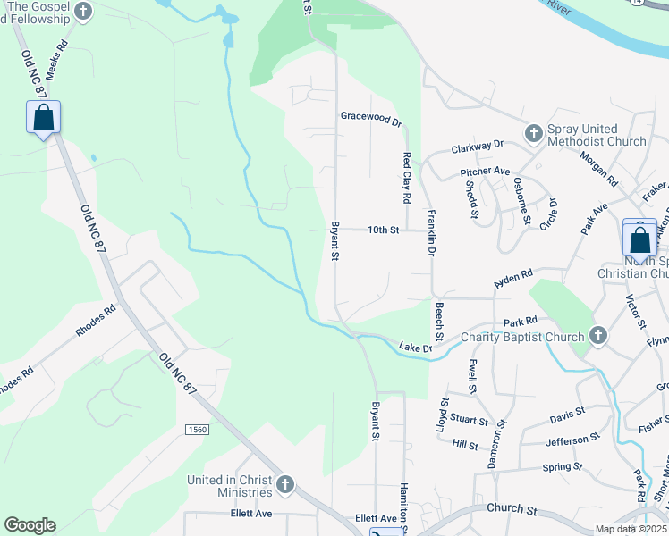 map of restaurants, bars, coffee shops, grocery stores, and more near Bryant Street in Eden
