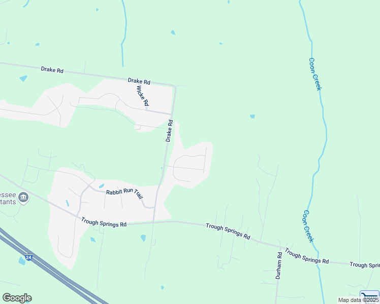map of restaurants, bars, coffee shops, grocery stores, and more near 1119 Drake Road in Adams