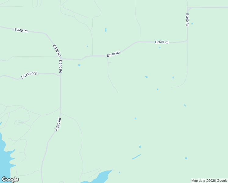 map of restaurants, bars, coffee shops, grocery stores, and more near 54501 East 340 Road in Jay