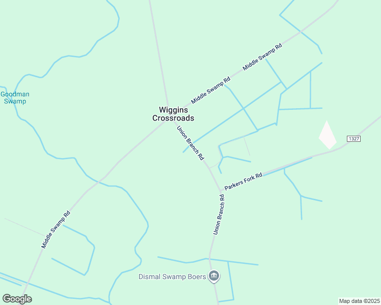 map of restaurants, bars, coffee shops, grocery stores, and more near 600 Union Branch Road in Corapeake