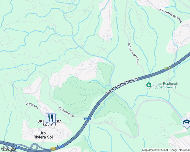 map of restaurants, bars, coffee shops, grocery stores, and more near 108 Calle Cartajima in Málaga