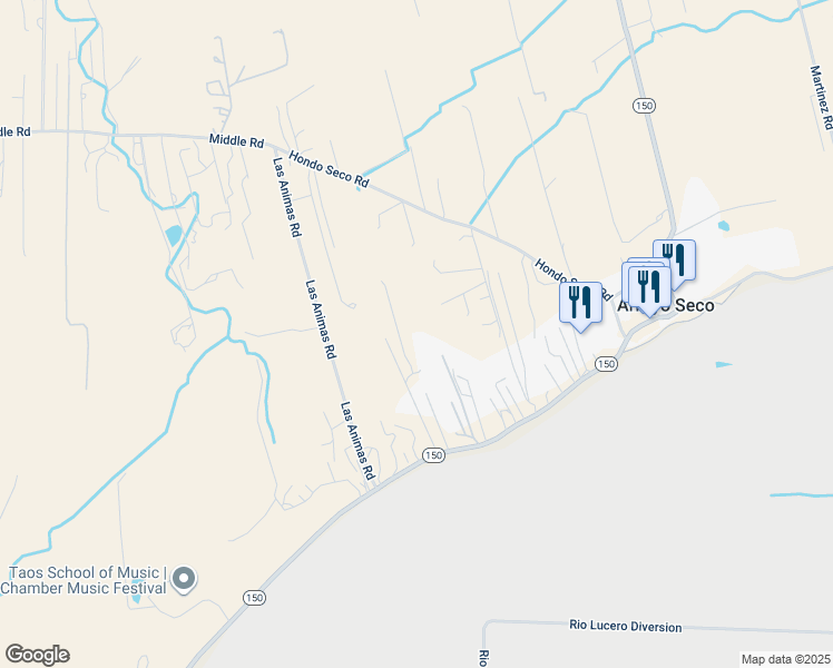 map of restaurants, bars, coffee shops, grocery stores, and more near Unnamed Road in El Prado