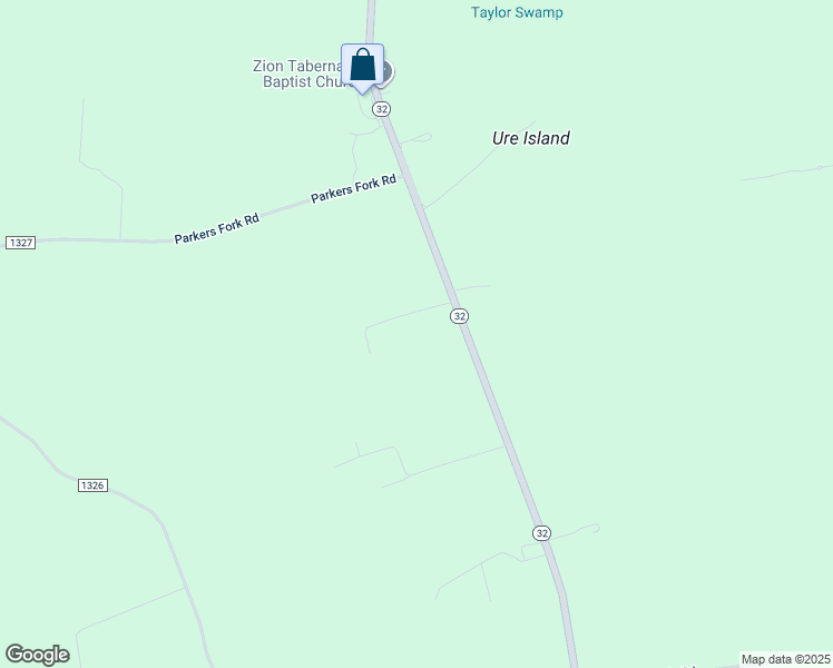 map of restaurants, bars, coffee shops, grocery stores, and more near 1176 North Carolina 32 in Corapeake
