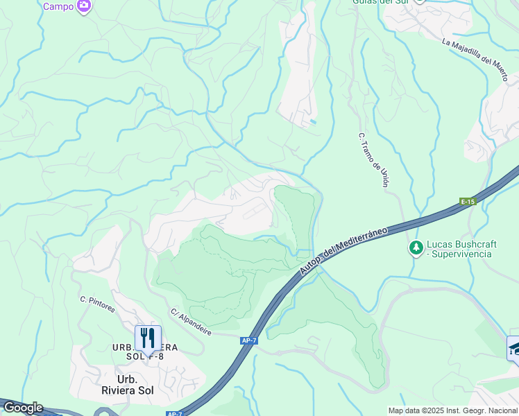 map of restaurants, bars, coffee shops, grocery stores, and more near 108 Calle Cartajima in Málaga