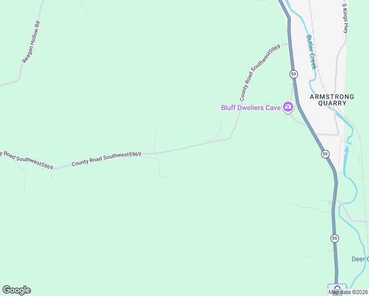 map of restaurants, bars, coffee shops, grocery stores, and more near County Road Southwest5969 in Noel